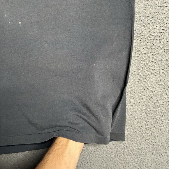Vintage 80s Rhino Nature Fade T-Shirt Men’s XL Faded Black Distressed Burnout - Picture 6 of 11